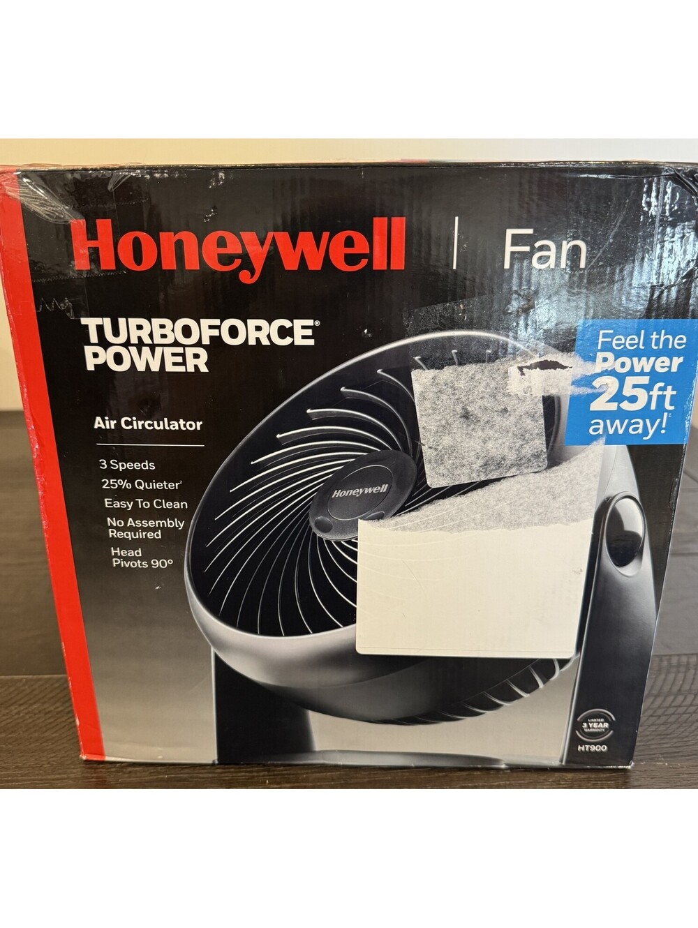 Honeywell TurboForce 3 speed Electric Air Circulator New